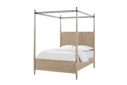 Martin Queen Canopy Bed Color Sand - Bunk and Bed Co.