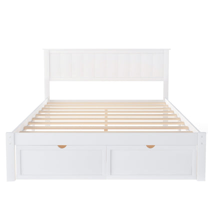 Meadowbrook Platform Full Size Bed With Drawer - Bunk and Bed Co.