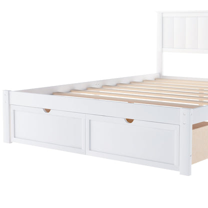 Meadowbrook Platform Full Size Bed With Drawer - Bunk and Bed Co.
