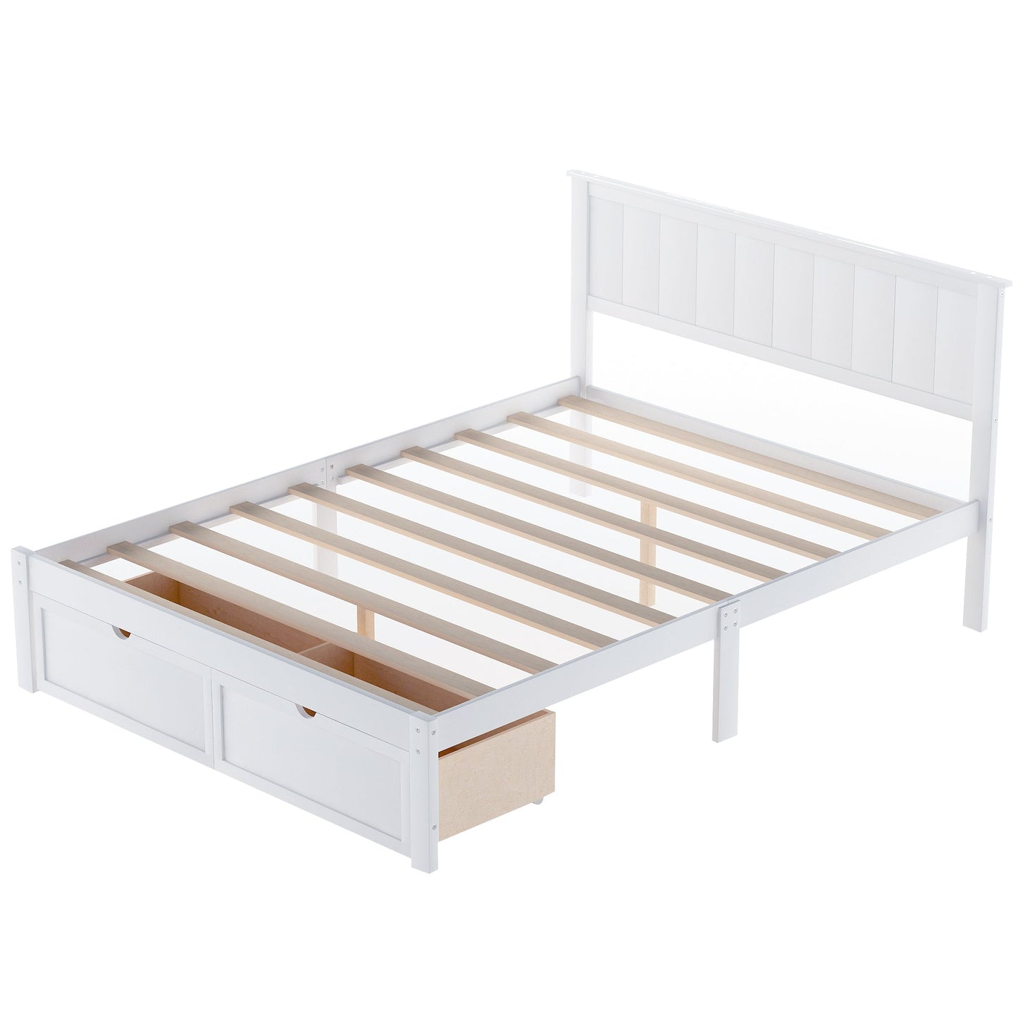 Meadowbrook Platform Full Size Bed With Drawer - Bunk and Bed Co.