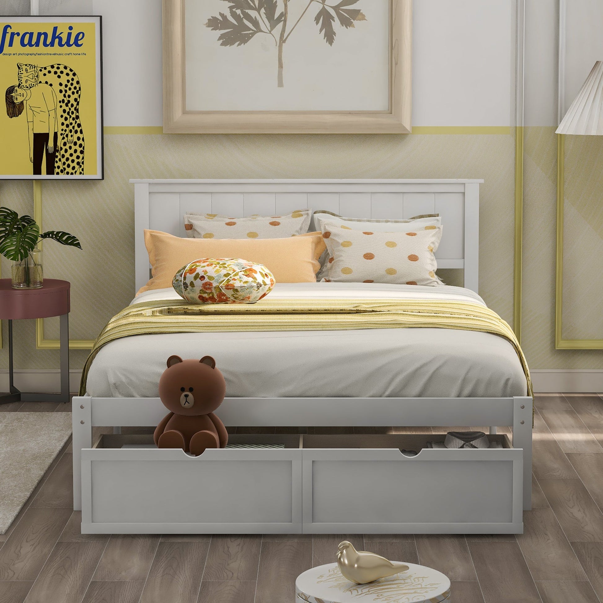 Meadowbrook Platform Full Size Bed With Drawer - Bunk and Bed Co.