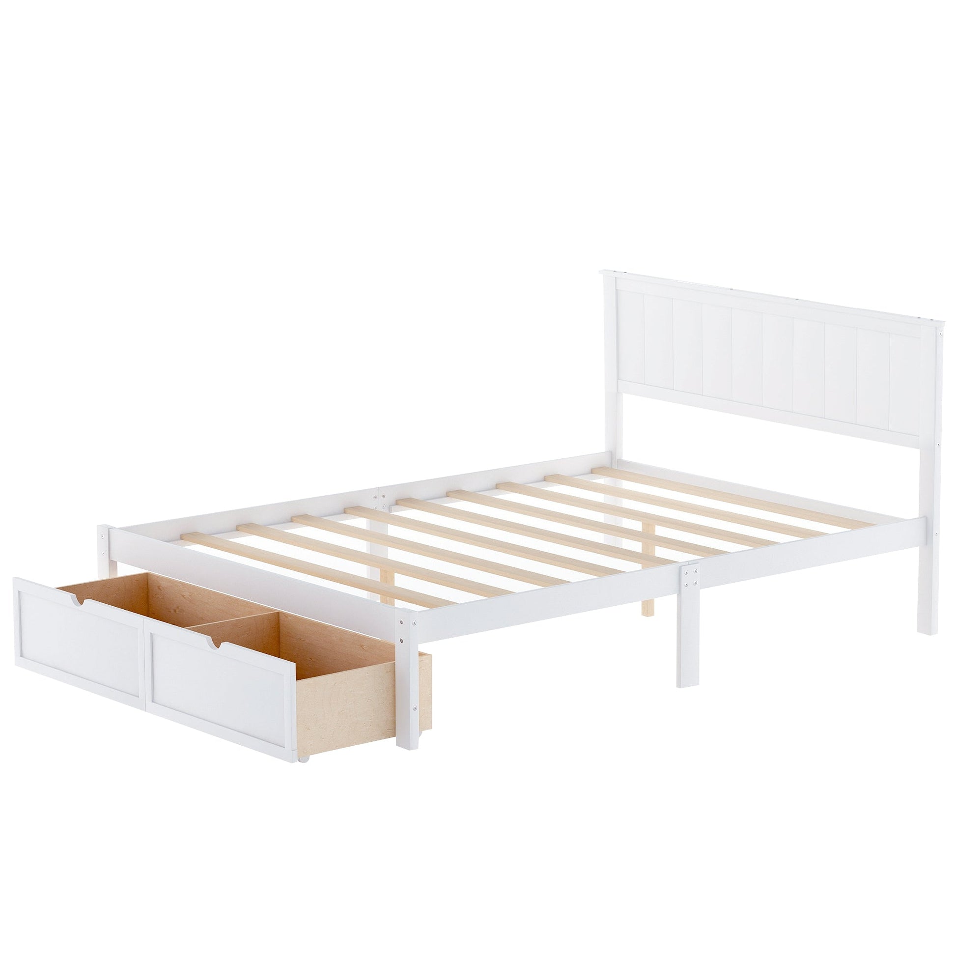 Meadowbrook Platform Full Size Bed With Drawer - Bunk and Bed Co.