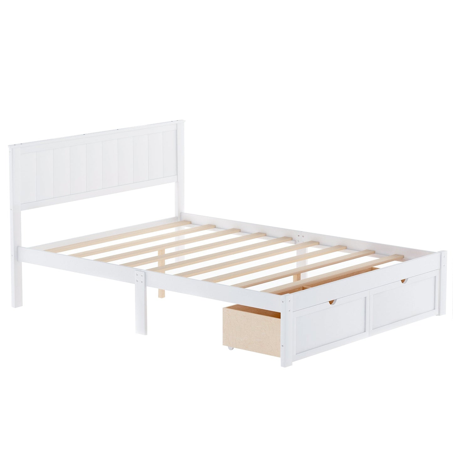 Meadowbrook Platform Full Size Bed With Drawer - Bunk and Bed Co.
