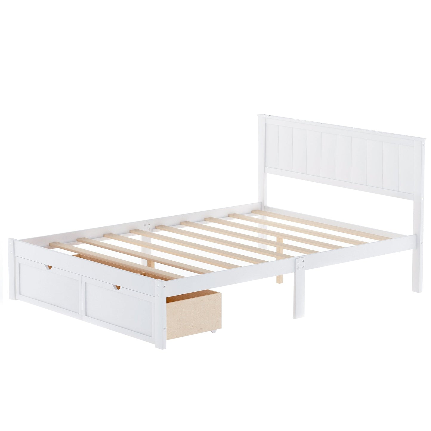 Meadowbrook Platform Full Size Bed With Drawer - Bunk and Bed Co.