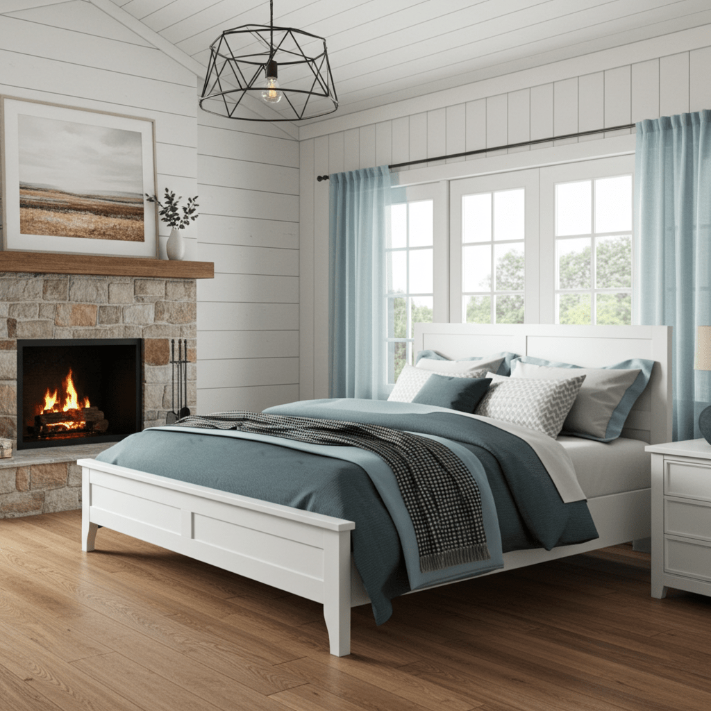 Monica White Platform Bed - Full Size - Bunk and Bed Co.