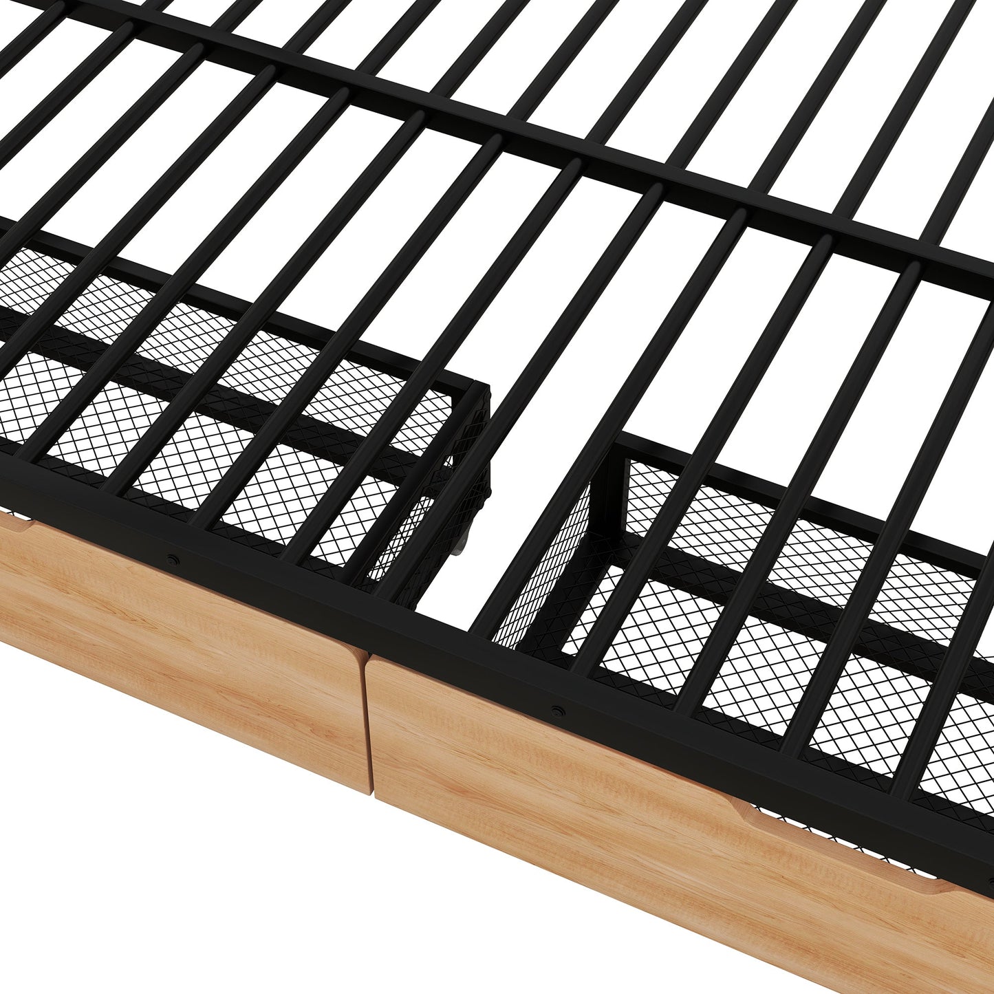 Remmy Bunk Bed Modern Metal Full Size 2 Drawers - Bunk and Bed Co.