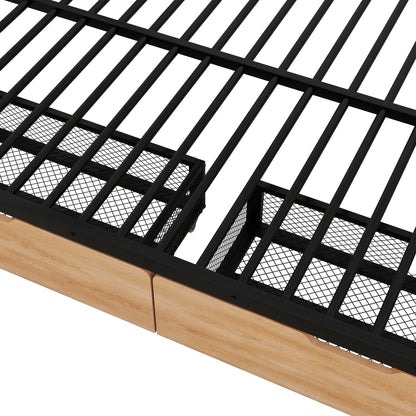 Remmy Bunk Bed Modern Metal Full Size 2 Drawers - Bunk and Bed Co.