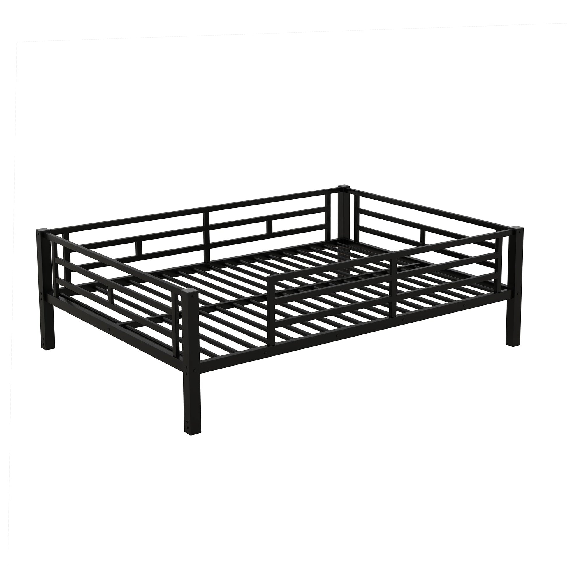 Remmy Bunk Bed Modern Metal Full Size 2 Drawers - Bunk and Bed Co.