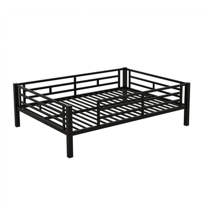 Remmy Bunk Bed Modern Metal Full Size 2 Drawers - Bunk and Bed Co.