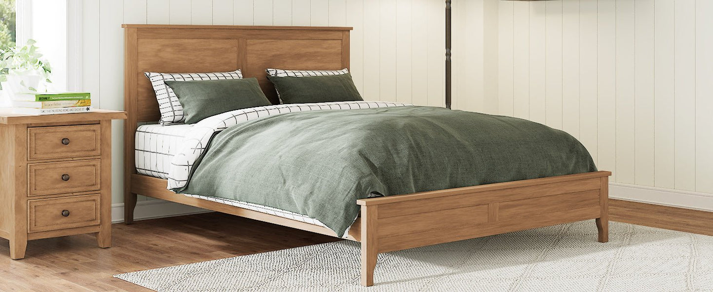 Seadrift Queen Platform Bed - Solid Wood - Bunk and Bed Co.
