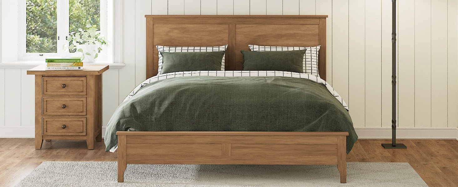Seadrift Queen Platform Bed - Solid Wood - Bunk and Bed Co.