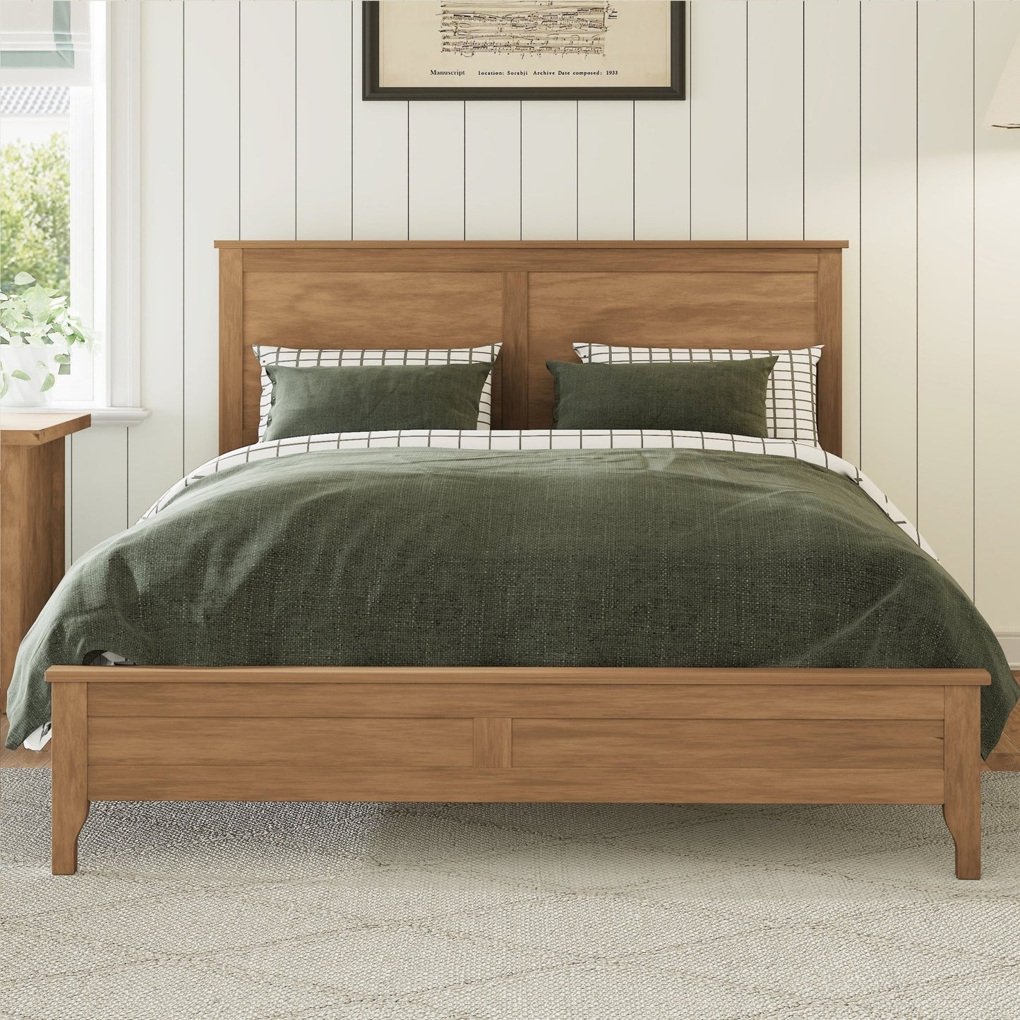 Seadrift Queen Platform Bed - Solid Wood - Bunk and Bed Co.