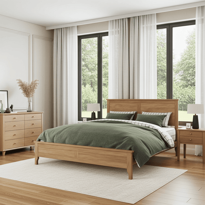 Seadrift Queen Platform Bed - Solid Wood - Bunk and Bed Co.