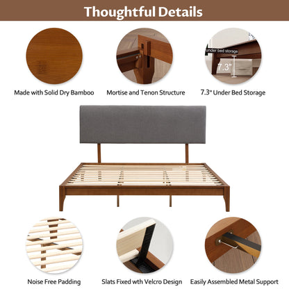 Stevenson Full Size Bed Frame Modern Platform Style Bed - Bunk and Bed Co.