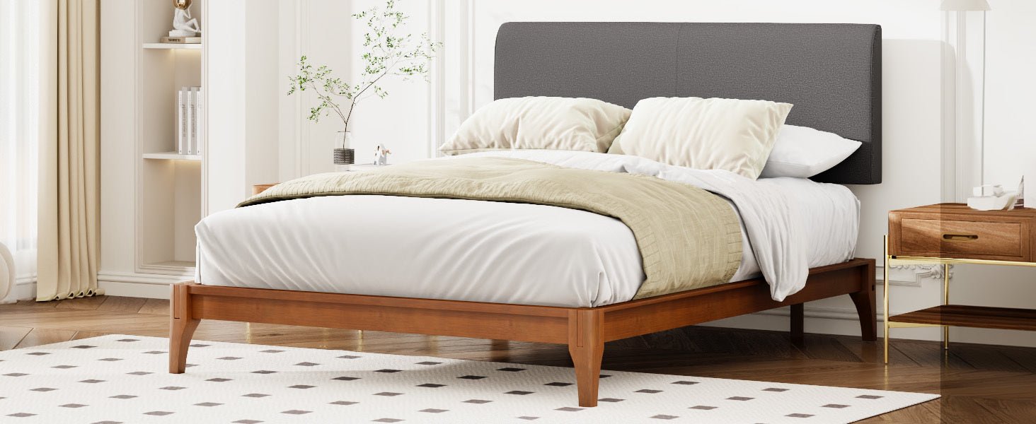 Stevenson Full Size Bed Frame Modern Platform Style Bed - Bunk and Bed Co.