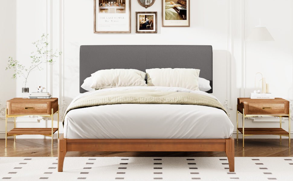 Stevenson Full Size Bed Frame Modern Platform Style Bed - Bunk and Bed Co.