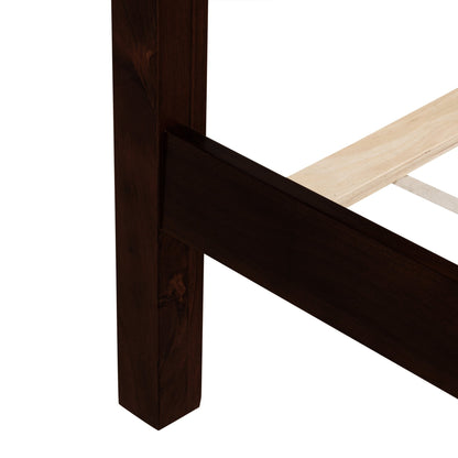 The Carolina Rattan King Size Bed Espresso - Bunk and Bed Co.