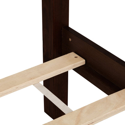 The Carolina Rattan King Size Bed Espresso - Bunk and Bed Co.