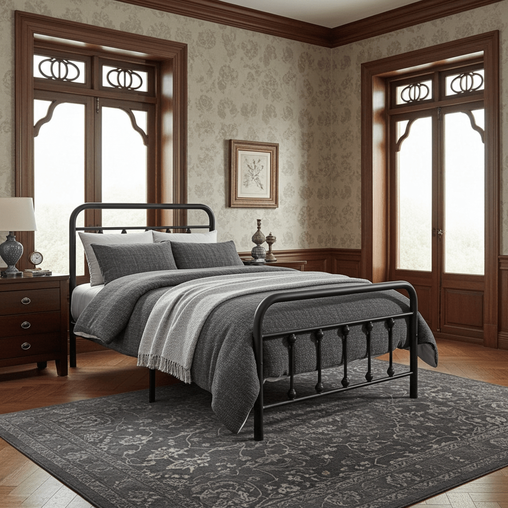 The Charlotte Metal Bed Frame Twin - Bunk and Bed Co.