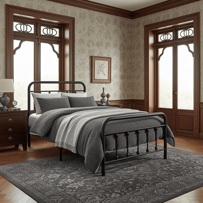 The Charlotte Metal Bed Frame Twin - Bunk and Bed Co.