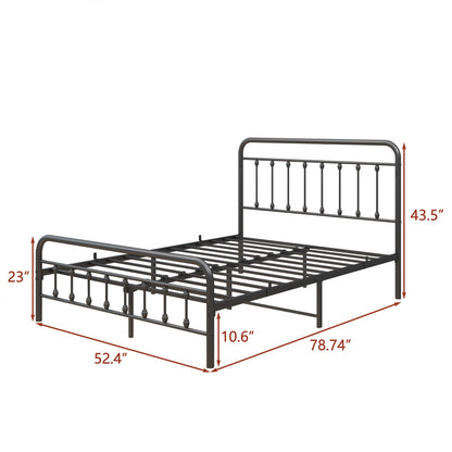 The Charlotte Victorian Full Metal Bed - Bunk and Bed Co.