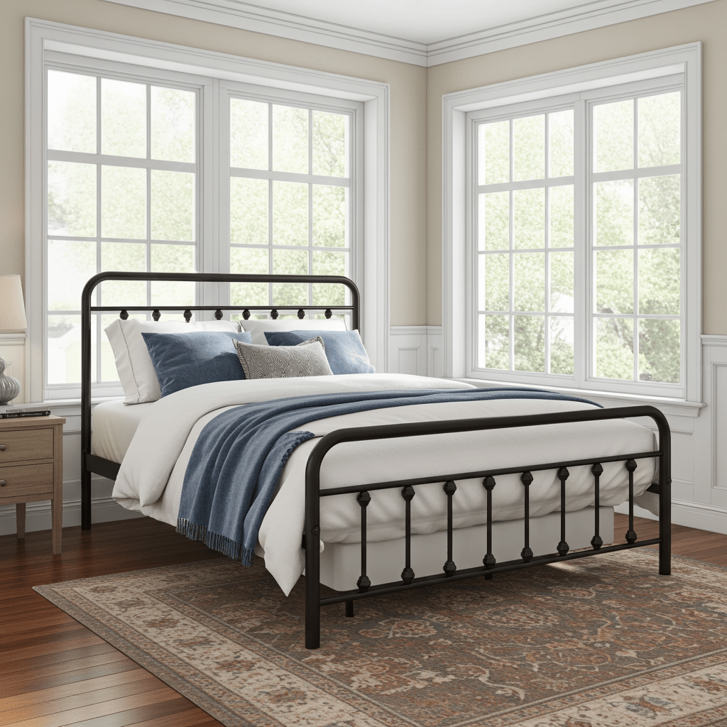 The Charlotte Victorian Full Metal Bed - Bunk and Bed Co.