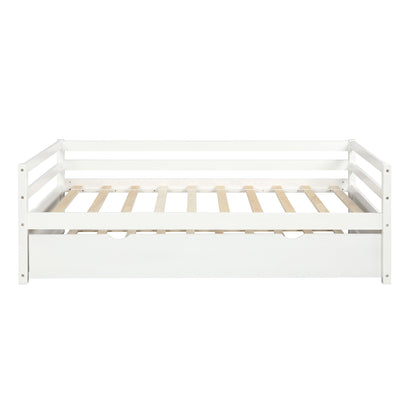 The Willow Creek DayBed with Trundle White - Bunk and Bed Co.