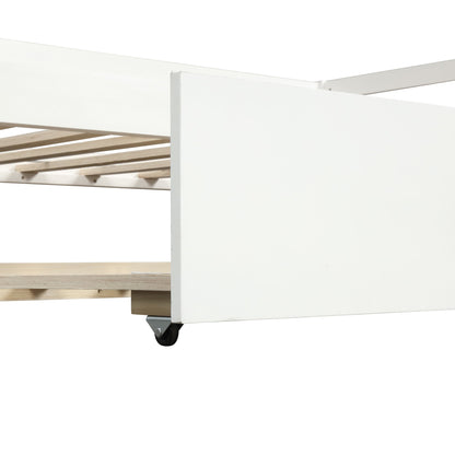 The Willow Creek DayBed with Trundle White - Bunk and Bed Co.