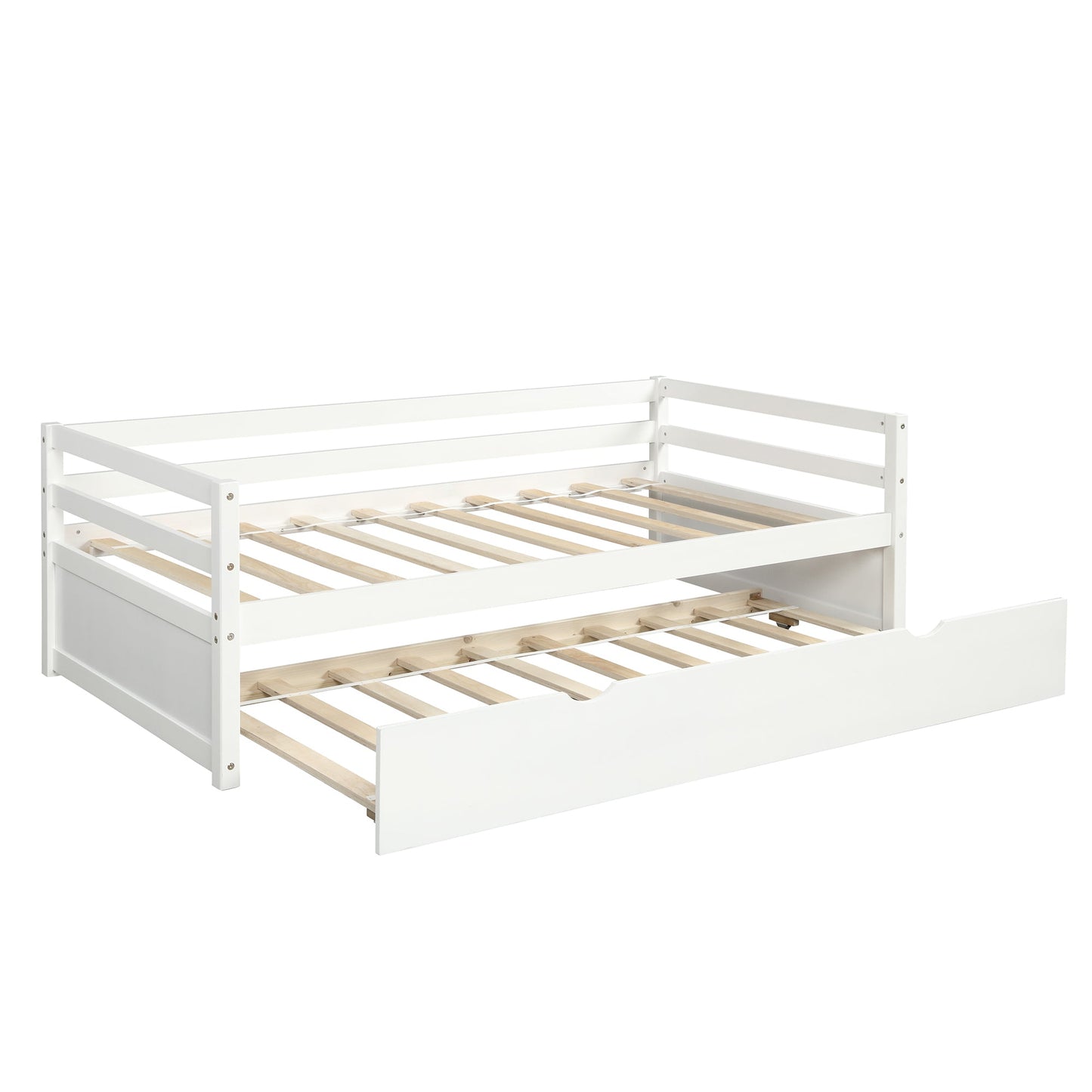 The Willow Creek DayBed with Trundle White - Bunk and Bed Co.