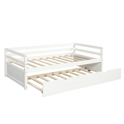 The Willow Creek DayBed with Trundle White - Bunk and Bed Co.