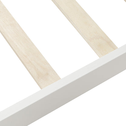 Tiffany White Twin Platform Bed with Headboard - Bunk and Bed Co.