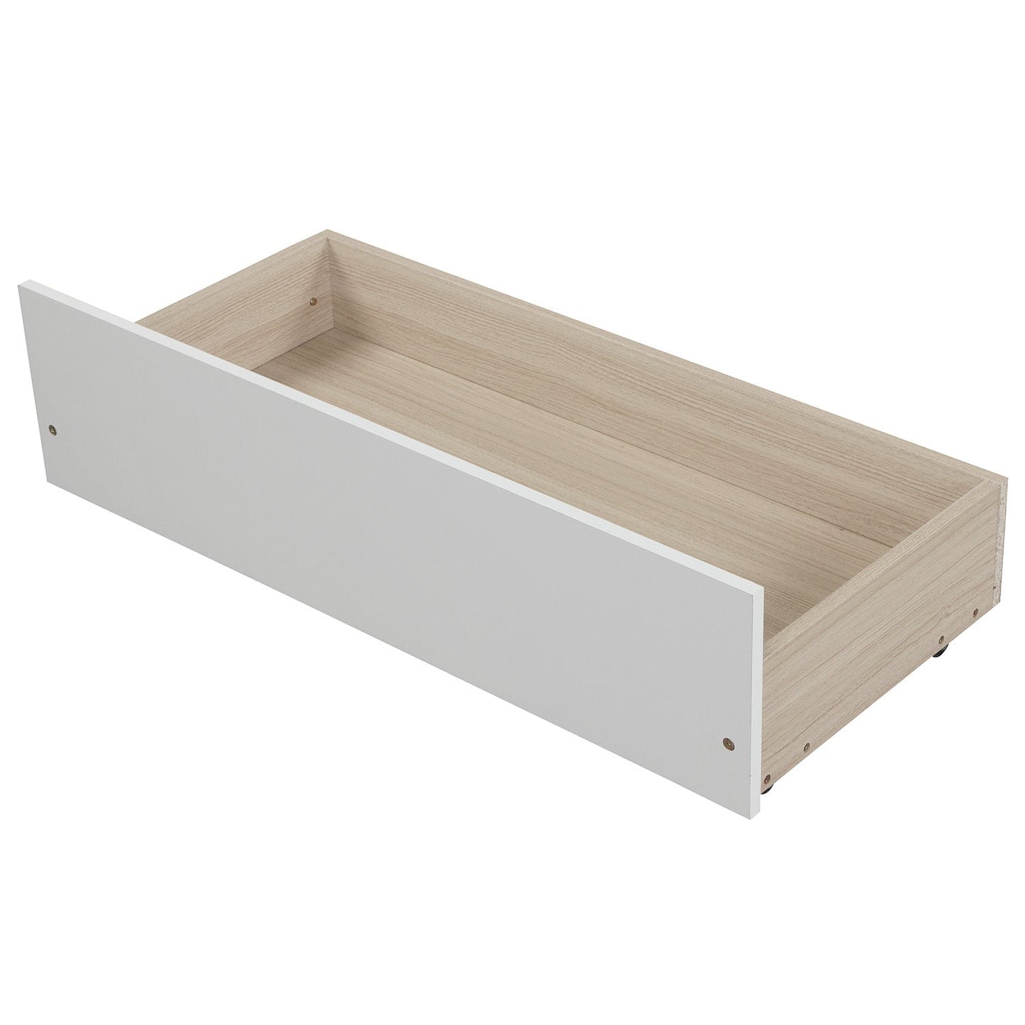 White Twin Platform Bed with Storage Drawers - Bunk and Bed Co.